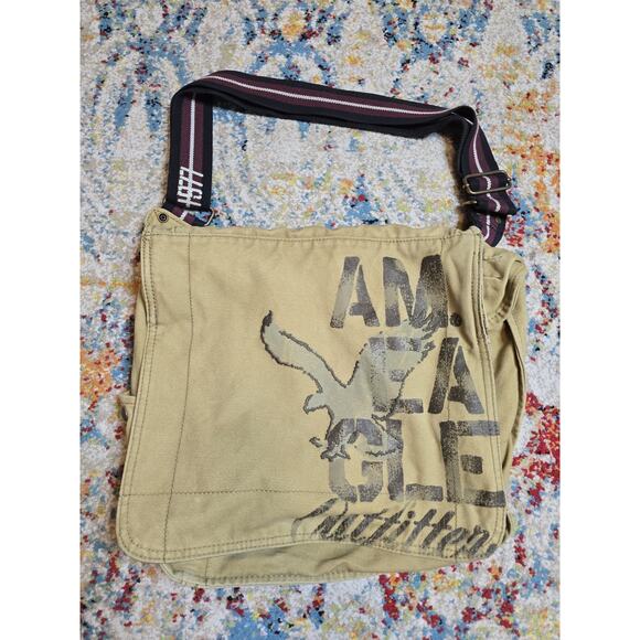 Vintage Y2k American Eagle Crossbody Messenger Shoulder Bag Adjustable Strap - Picture 1 of 7